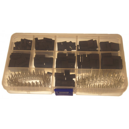 Zestaw 620 elementów konektorów 2.54mm z pinami