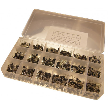 Zestaw 18 rodzajów tranzystorów po 50 sztuk TO-92 900szt.