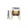 Mikroprzycisk chwilowy TACT SWITCH 3.5x7.5x5 DIP biały