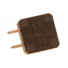 Mikroprzycisk THT P242 12x12x6.5mm czarny