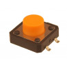 Mikroprzycisk SMD P240 12x12x7mm pomarańczowy