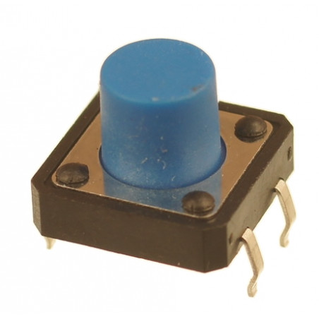Mikroprzycisk THT P239 12x12x9mm niebieski