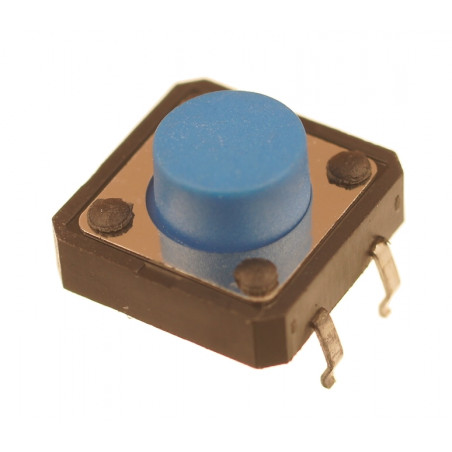 Mikroprzycisk THT P238 12x12x6.5mm niebieski