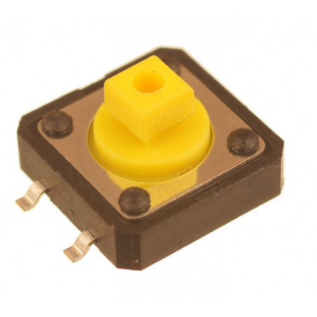Mikroprzycisk P227 12x12x7.3mm żółty