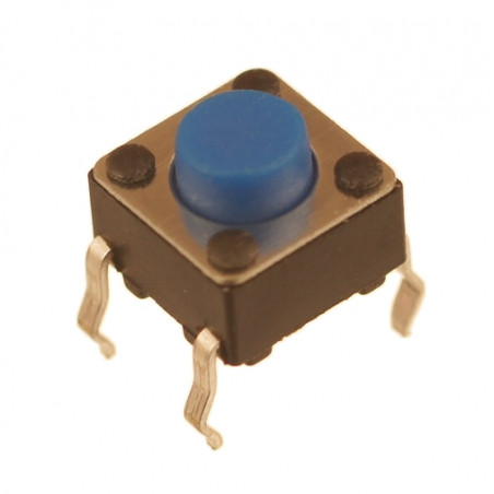 Mikroprzycisk THT P233 6x6x5mm niebieski
