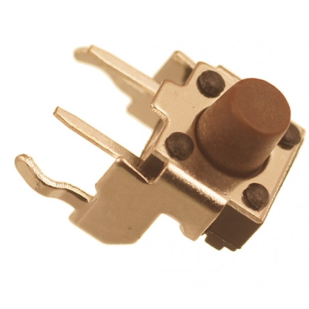 Mikroprzycisk THT P230 6x6x6.4mm brązowy