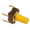 Mikroprzycisk THT P057 6x6x10mm żółty