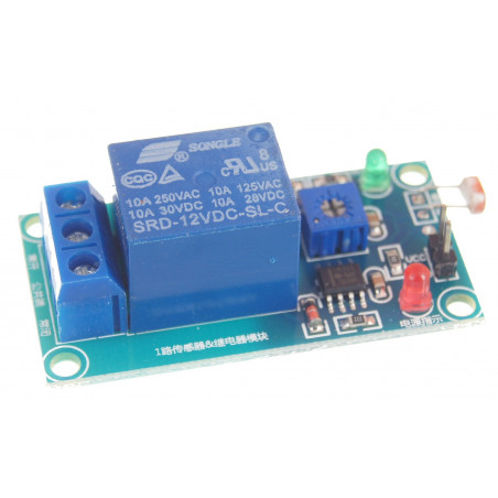 Czujnik detektor zmierzchu z przekaźnik 12V