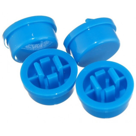Tact Switch 12x12x7.3mm nakładka klawisz niebieska 4szt.