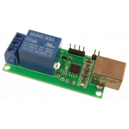 Moduł przekaźnika sterowany przez port USB 1 kanał