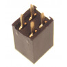 Listwa kołkowa 2x2 żeńska 2,54mm czarna 2 szt.