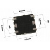 Mikroprzycisk SMD P042 5x5x1.5 złoty