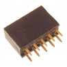Listwa kołkowa 2x5 żeńska 2,54mm czarna 2 szt.