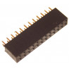 Listwa kołkowa 2x12 żeńska 2,54mm czarna 10 szt.