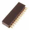 Listwa kołkowa 2x11 żeńska 2,54mm czarna 2 szt.