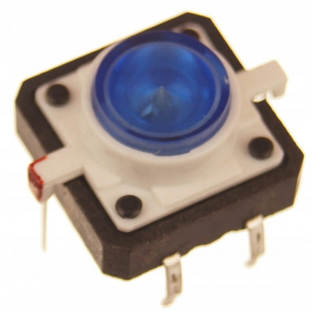 Mikroprzycisk P204 12x12 podświetlany niebieski