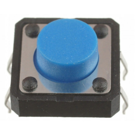 Mikroprzycisk THT P085 12x12x6 niebieski