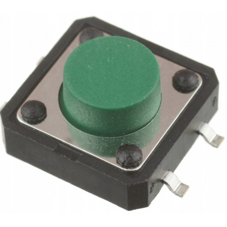 Mikroprzycisk SMD P088 12x12x6 zielony