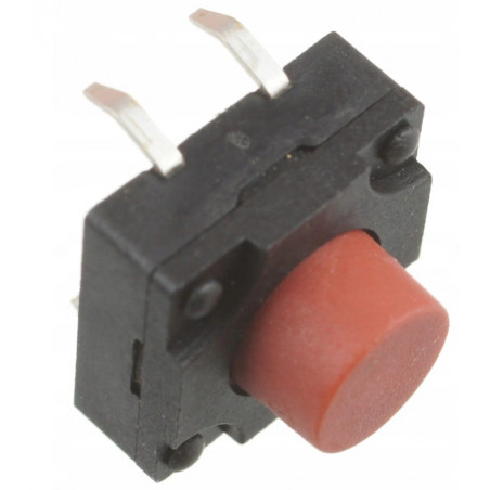 Mikroprzycisk THT P095 12x12x9 czerwony