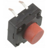 Mikroprzycisk THT P095 12x12x9 czerwony