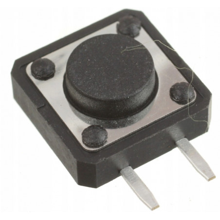 Mikroprzycisk THT P091 12x12x5 czarny