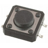 Mikroprzycisk SMD P087 12x12x6 czarny