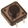 Mikroprzycisk THT P201 12x12x6mm czarny 2 szt