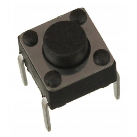 Mikroprzycisk THT P066 6x6x5mm czarny