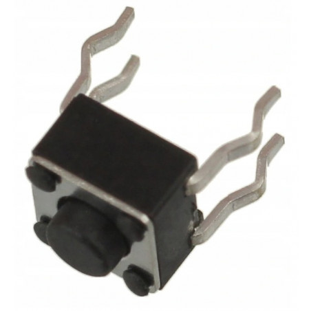 Mikroprzycisk THT P037 4.5x4.5x3.8mm czarny