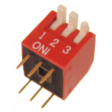 Przełącznik kątowy 3 pozycyjny DIP 2.54mm