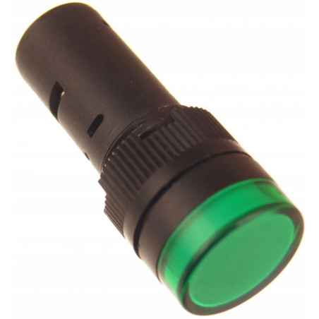 Kontrolka zasilania 16mm 24V zielona AD16-16