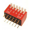 Przełącznik kątowy 6 pozycyjny DIP 2.54mm