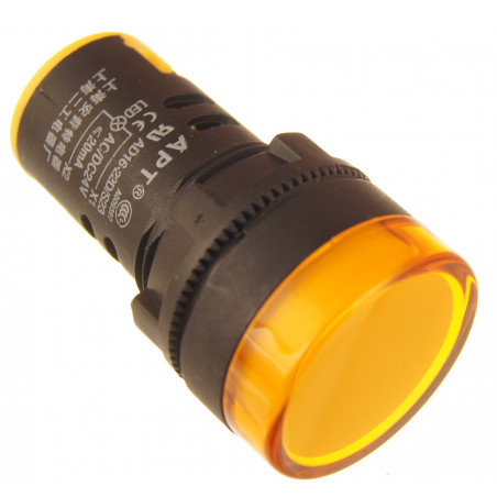 Kontrolka lampka zasilania 22mm 24V żółta