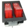 Przełącznik kołyskowy podwójny KCD3 15A 250V