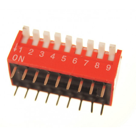 Przełącznik kątowy 9 pozycyjny DIP 2.54mm
