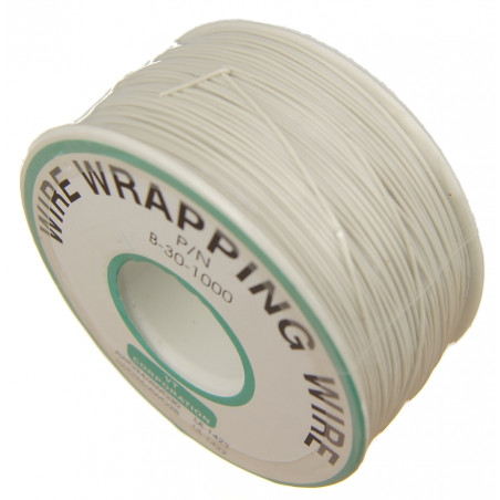 Drut przewód miedziany ocynowany 30AWG biały 10m