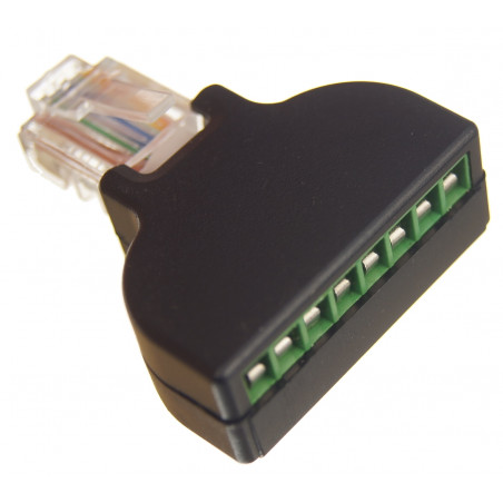 Przejściówka rozdzielacz konwerter RJ45 na śrubowe