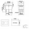Przełącznik kołyskowy KCD4 10A 250V 4 pin
