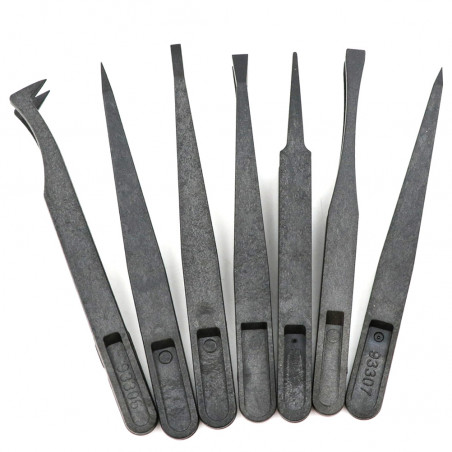 Zestaw pęset antystatycznych 7 sztuk