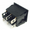 KCD6 Podwójny przeł. 6pin 3 poz 15A 250V