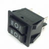 KCD6 Podwójny przeł. 6pin 3 poz 15A 250V