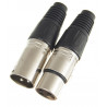 Wtyk gniazdo mikrofonowe na kabel 3pin XLR