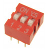 DS-03 DIP SWITCH 3 pozycyjny czerwony 8 szt.