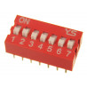 DS-07 DIP SWITCH 7 pozycyjny czerwony 6 szt.