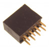Listwa kołkowa 2x4 żeńska 2,54mm czarna 8 szt.