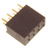 Listwa kołkowa 2x4 żeńska 2,54mm czarna 8 szt.