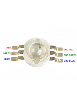 Dioda LED SMD RGB 6 pin 3W