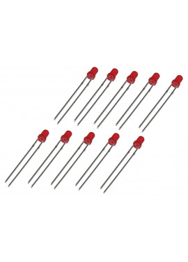 Dioda LED 3mm czerwona - 10 szt.
