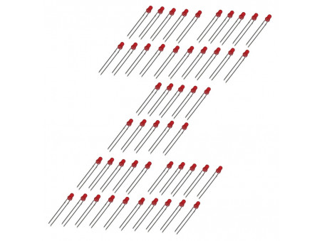 Dioda LED 3mm czerwona - 50 szt.