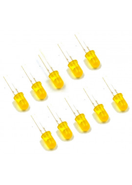 5mm Yellow LED Light Bulb EmittingDiode Lamps 10pcs.